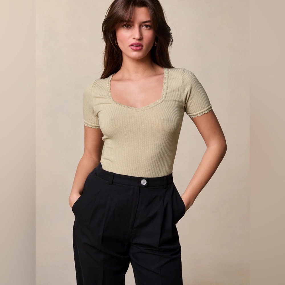 Rouje | GIUIA T-shirt in Cream | Size 36